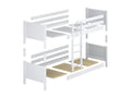 Wooden bunk bed N02 White 120x180 OAYF45051