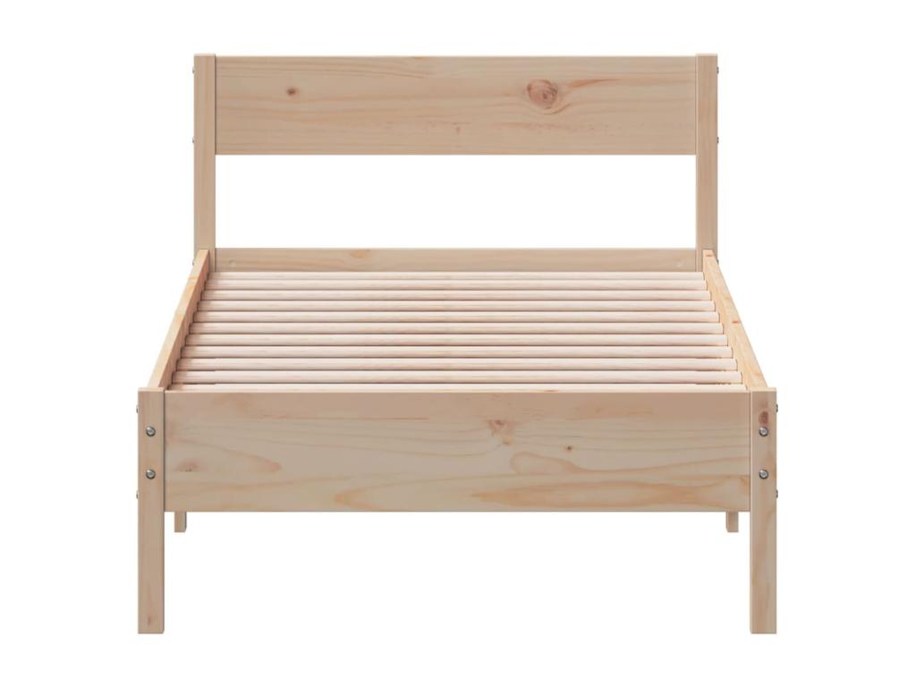 Bed frame without mattress 90x190 cm solid pine wood XMJO45126