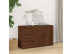 Brown Oak Buffet 100x33x59.5 cm Engineered Wood KFQQ87077