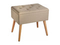 Beige stool/bench/pouf seat, 51x37.5x45.5 cm, 08 0000295 NWUK70118