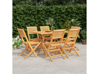 7-Piece Garden Dining Set Solid Teak Wood ISJH85261