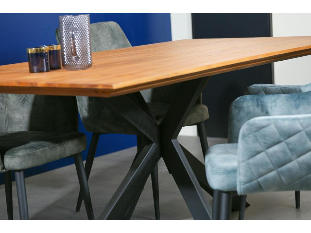 Boisona LCOC75329 Recycled Teak Wood Central Pedestal Table 220 cm