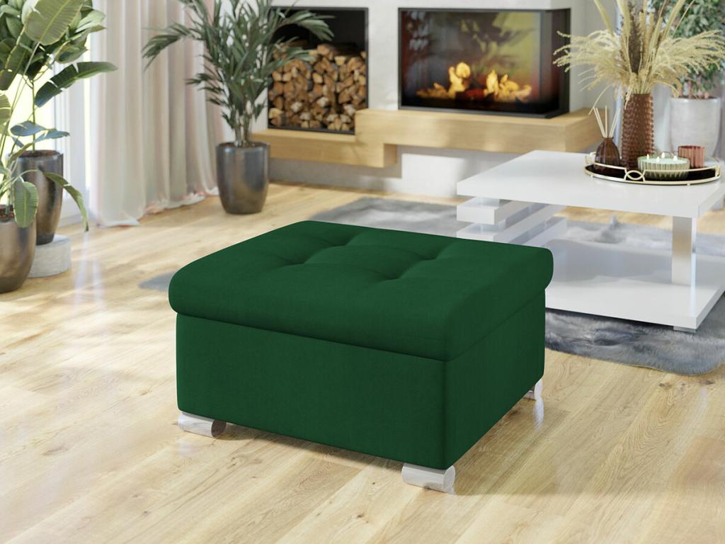 Nobellea 115 Green Pouf 41x68x70cm Upholstery Plastic Feet DAEM26335