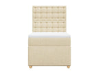 Nobellea bed base and mattress, Cream, 90x190 cm, Fabric BXPU49051