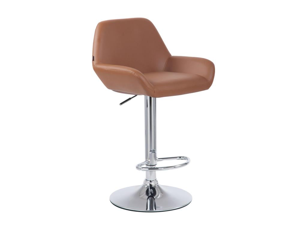 Bar stools - Faux leather / Metal - Light brown - Boisona IRBK29573