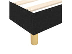 Boisona bed base with black mattress 120x200 fabric UNIA96291
