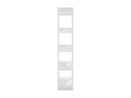 Bookshelf/Room Divider, Glossy White, 80x30x160 cm, JPYS56223