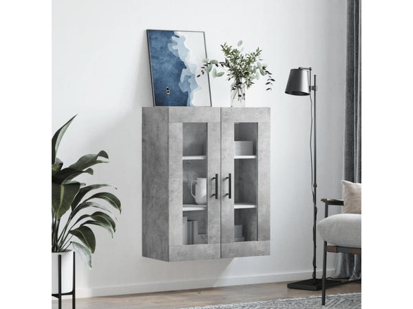 Concrete grey wall cabinet 69.5x34x90 cm ATQE64782