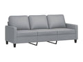 3-seater sofa, light grey, 180 cm, fabric AKAK51396