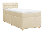 Boisona bed base and mattress, Cream 90x190 cm, Fabric CPNK97254
