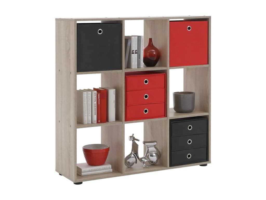 Nobellea 9-Compartment Design Shelf 108cm Oak VCOT11720