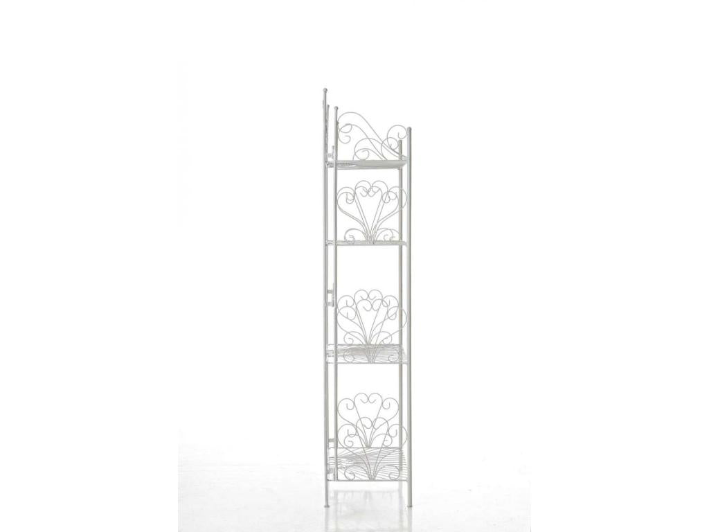Freestanding shelves - Metal - 61.5x33x153cm - Antique white - Boisona TDUE59689