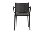 Set of 2 black patio chairs CFXF47912