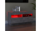 TV stand with LED lighting, concrete grey, 80x35x40 cm AUUG68496