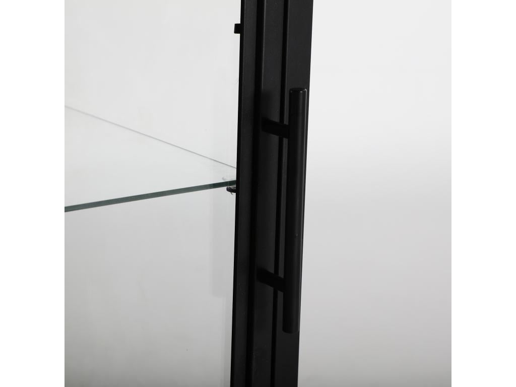 Black iron bedside table 45x35x70 cm DZTV03963