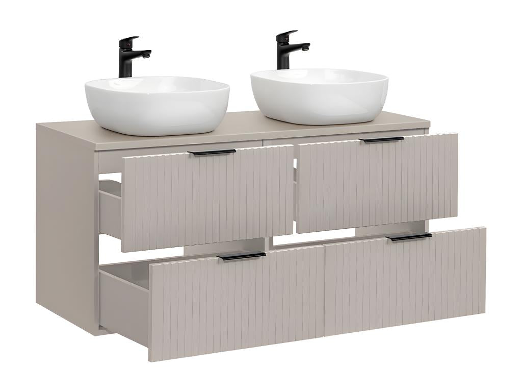 Boisona Cashmere 120cm Double Sink Vanity Unit FGJO37254