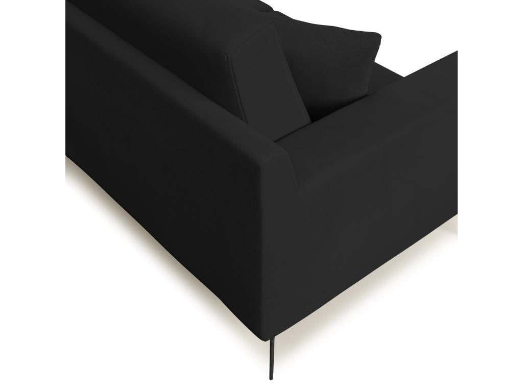 Nobellea Modern Detachable Microfiber Sofa T11 186 cm Black RRCZ23930