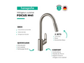 Kitchen faucet with pull-out spray M41 240 sBox 2 jets chrome STRC36285