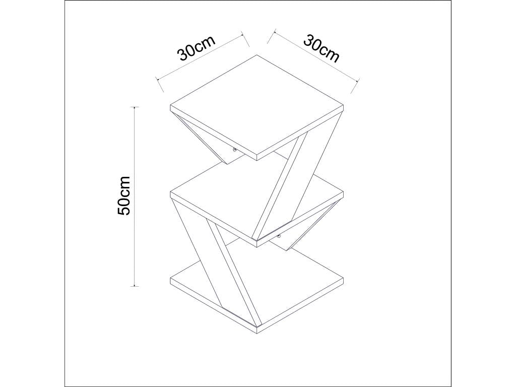 Side table L30xH50cm Anthracite FBAR17074