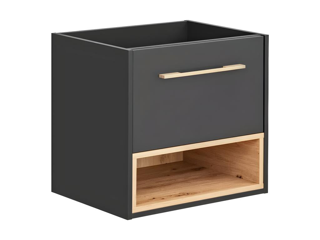 Boisona CUW60 1D Under-Sink Cabinet 60x46x57 Dark Grey VLMX97718