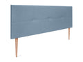 Boisona Natural Linen Headboard with Buttons 160x105cm with Legs for 150/160cm Beds - Blue JTRG28311