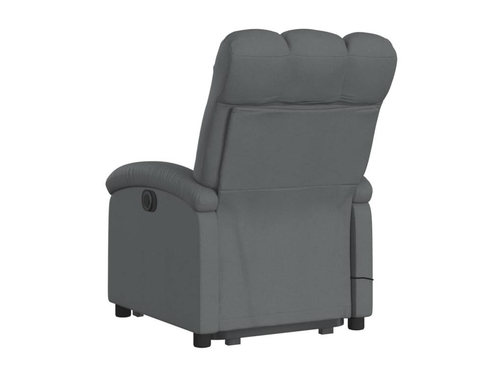 Dark Grey Fabric Reclining Massage Chair KKZV39248