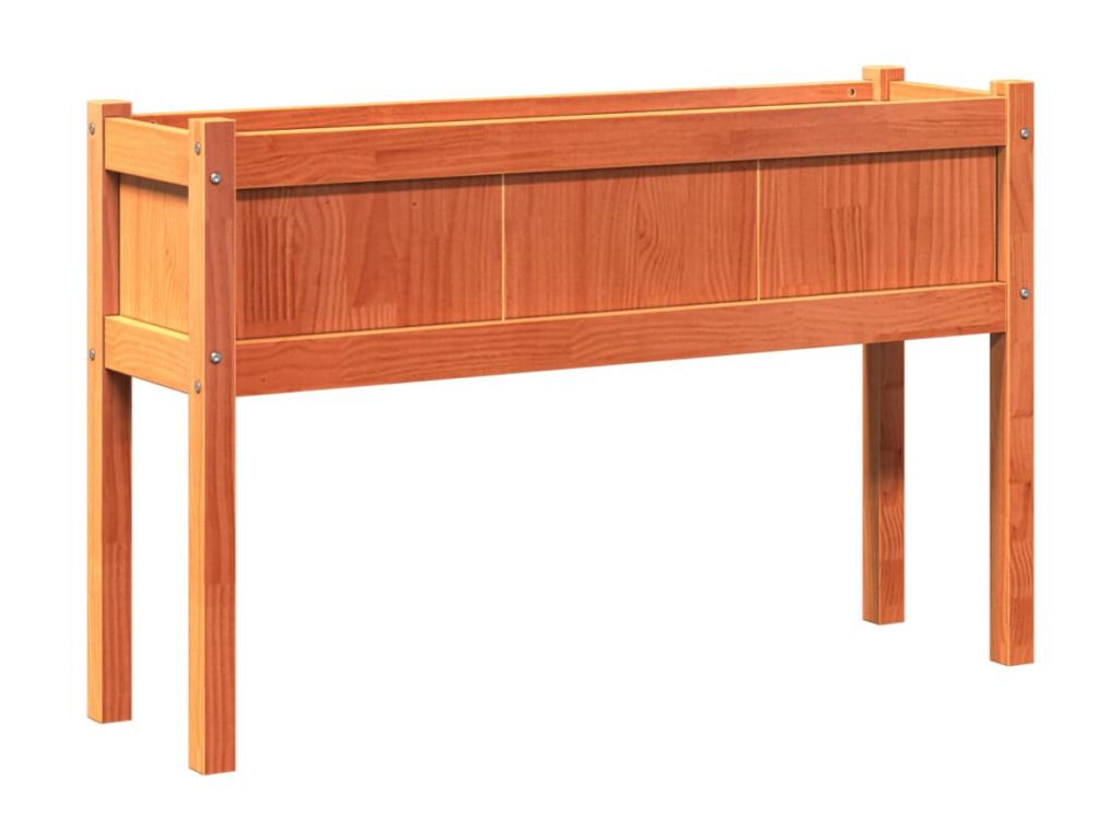 Planters with feet and legs, 110x31x70 cm, solid pine wood, NLDH93050
