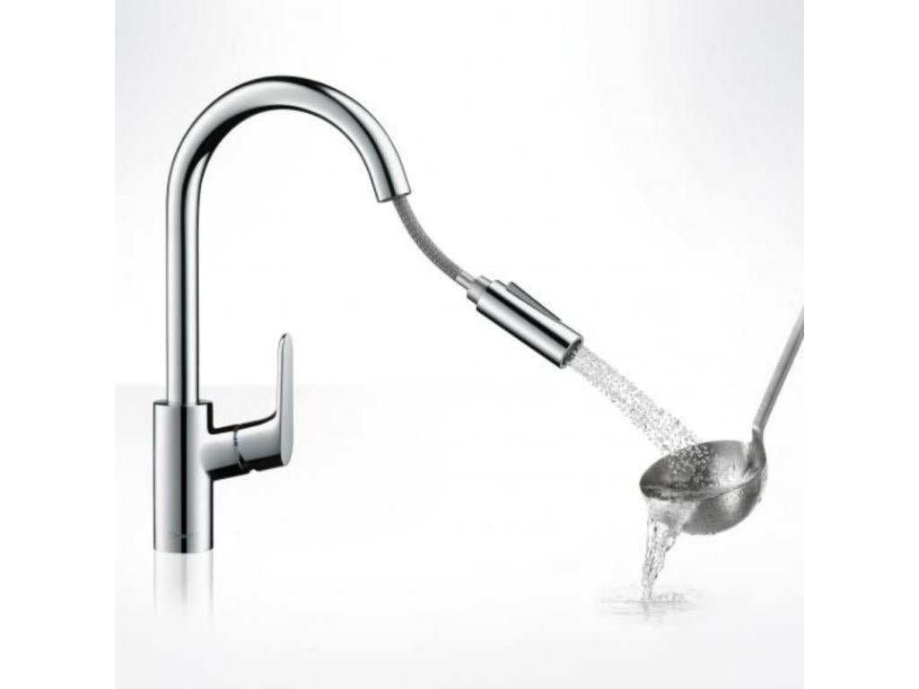 Kitchen faucet with pull-out spray M41 240 sBox 2 jets chrome STRC36285
