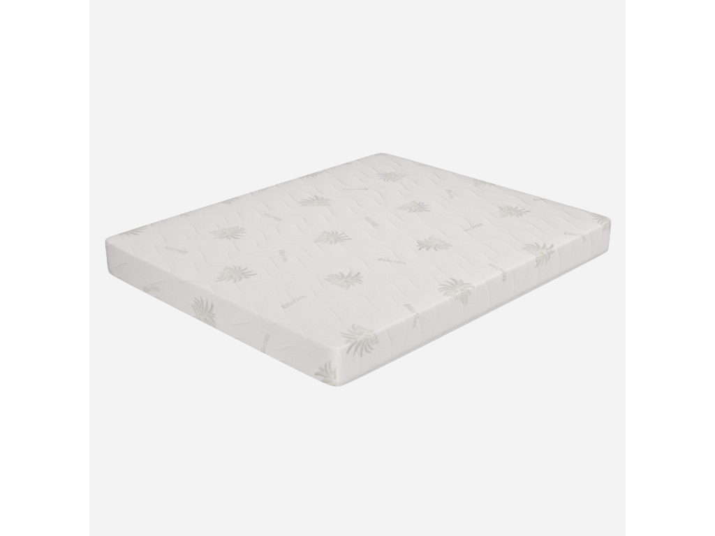 Memory foam mattress 160x190 cm, 17 cm high - Removable cover with Aloe vera lining - Baldo BJVS54827