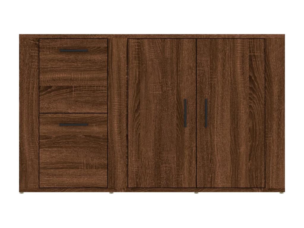 Brown Oak Buffet 100x33x59.5 cm Engineered Wood KFQQ87077