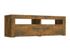 TV stand with Nobelleaères LED lighting, smoked oak, 120x35x40 cm, WBIS49208