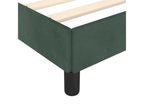 Dark green velvet bed frame without mattress 90x190 cm RBSX19076