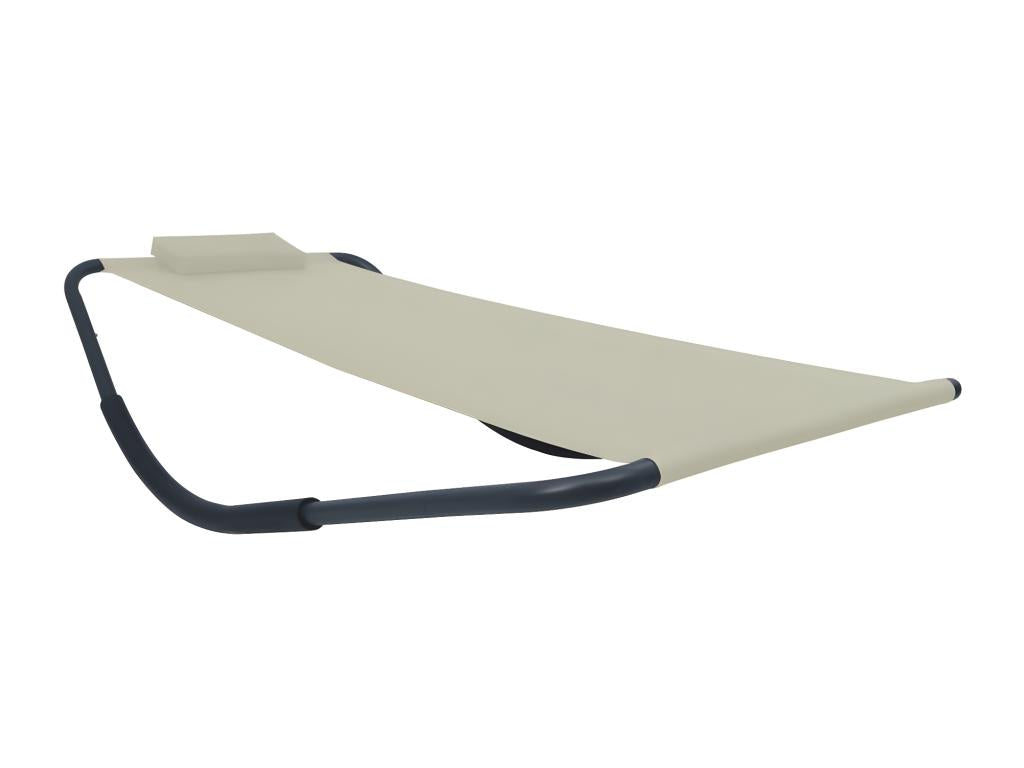 Cream Garden Bed 200x90 cm Steel ZKZS19464