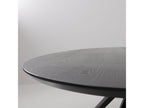 Boisona - Oval dining table for 10 people in wood and metal - Black TVCV49073