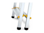 Aluminum ladder stool, 4 steps, 4x4, double-sided, 125 kg capacity, IFCZ42923