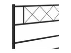 Metal bed frame with black headboard 90x200 TYMH98478