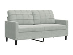 3-piece sofa set with velvet cushions and bolsters TXRL86497