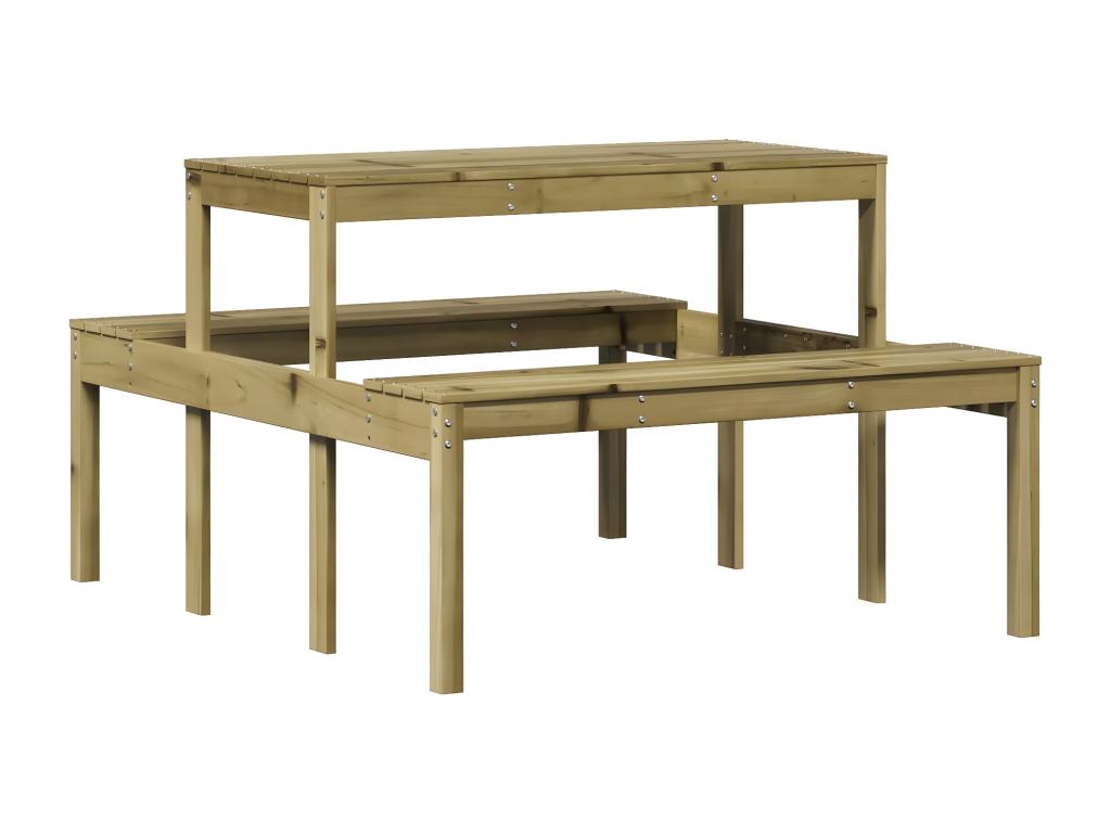 Nobellea - Picnic table 110x134x75 cm impregnated pine wood KSHY93143