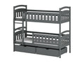 Boisona BB005 Bunk Beds 90x200 cm Graphite AFVH27143