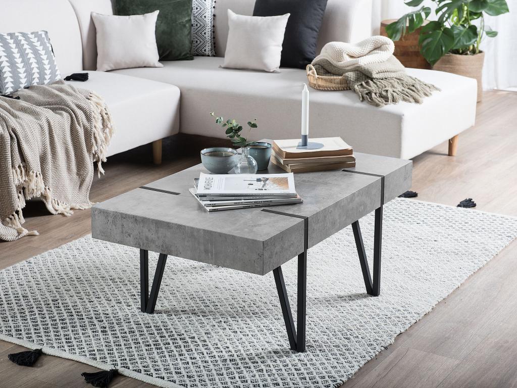 Nobellea Coffee Table, Concrete Effect, Grey KZLT31934