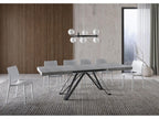Boisona extendable table 90x160/420 cm, concrete grey with anthracite legs XYII50942