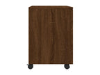 Mobile filing cabinet with wheels, brown oak, 45x38x54 cm, wood, TSTZ68240