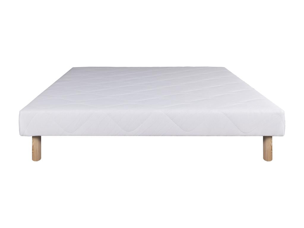 Serenity 140x190 cm Mattress Set with 27 cm White Slatted Base YLWT02820
