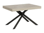 Extendable table 90x120/380 cm Boisona cashmere anthracite legs VBAE23441