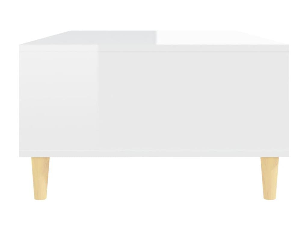Coffee table, glossy white, 103.5x60x35 cm, chipboard, OZSU32706