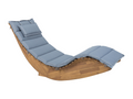 Boisona Blue Wood Chaise Lounge with Cushion CYNG70637