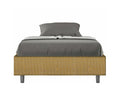 Single bed frame with storage, upholstered, 120x200 cm, Boisona 6 yellow fabric, Boisona GXBX35551