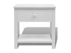 White wooden bedside table 40x29x42 cm 1402093 KLZP28844