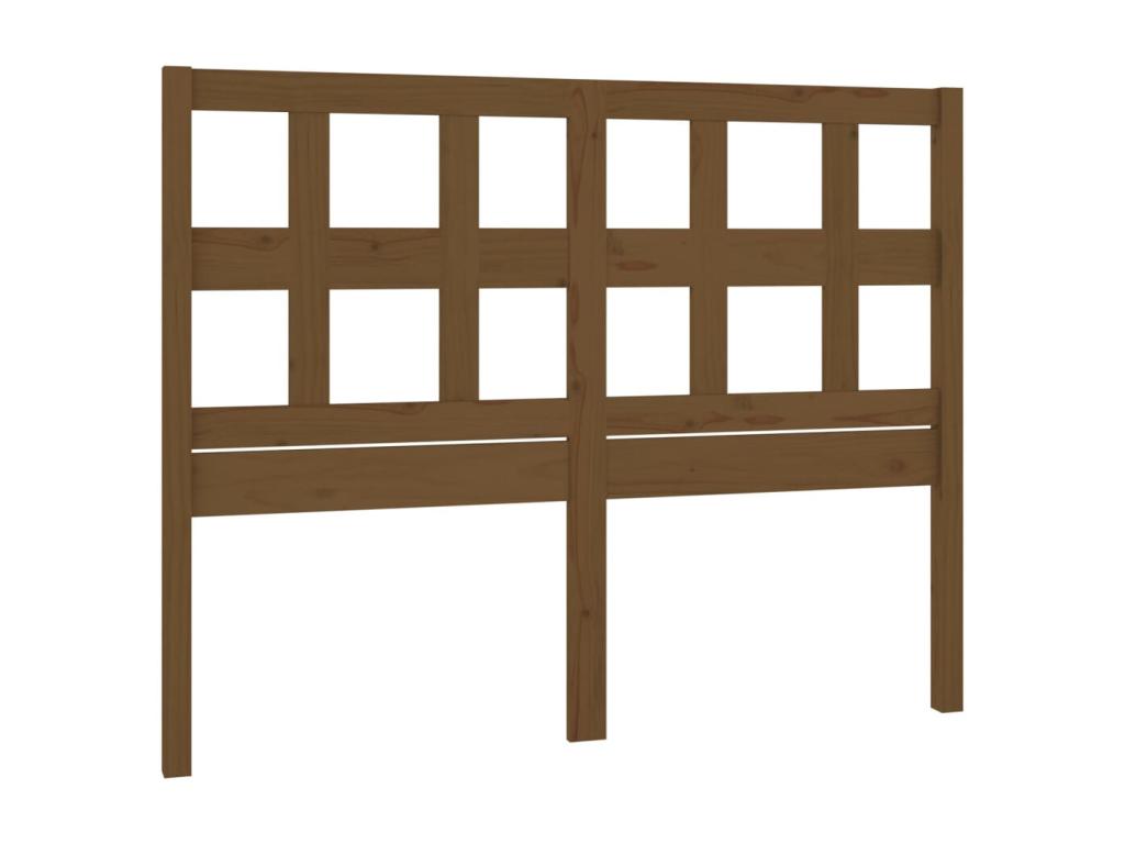 Honey Brown Headboard 205.5x4x100 cm Solid Pine Wood SQSY53335
