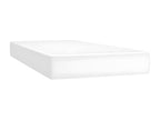 Boisona bed base with mattress, white, 200x200 cm, faux leather, ZSSV32071